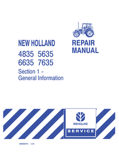 New Holland 5635 Tractor Series) manual
