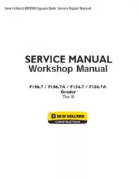 New Holland BB9090 Square Baler Service Repair Manual preview