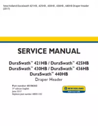 New Holland DuraSwath 421HB   425HB   430HB   436HB   440HB Draper Header (2017) preview