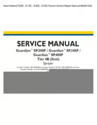 New Holland TL60E   TL75E   TL85E   TL95E Tractor Service Repair Manual (84281020) preview
