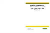New Holland 12HS / 14HS / 16HS / 18HS Sickle Header Service Repair Manual preview