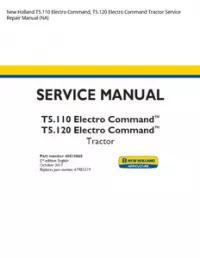 New Holland T5.110 Electro Command  T5.120 Electro Command Tractor Service Repair Manual (NA) preview