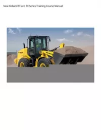 New Holland TF and TX Series Training Course Manual preview