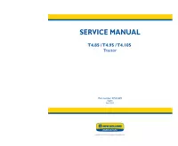 New Holland T4.85 / T4.95 / T4.105 Tractors Service Repair Manual preview