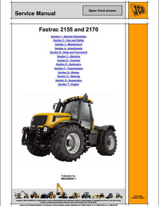 JCB JS200 Tracked Excavators manual