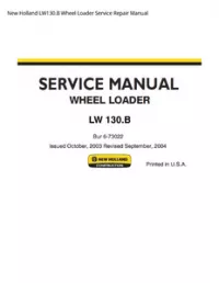 New Holland LW130.B Wheel Loader Service Repair Manual preview