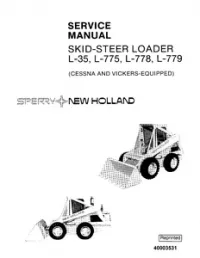 New Holland L-35  L-775  L-778  L-779 Skid-Steer Loader Service Repair Manual preview
