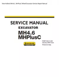 New Holland MH4.6   MHPlusC Wheel Excavator Service Repair Manual preview