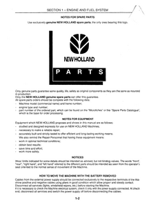 New Holland LB115 Loader Backhoe service manual
