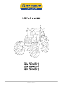 New Holland T8010 Tractors manual