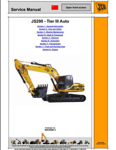 JCB 926 Rough Terrain Fork Lift manual