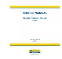 New Holland TD4.70F  TD4.80F  TD4.90F Tractors Service Repair Manual preview