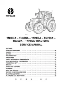 New Holland TN60DA  TN60SA  TN70DA  TN70SA  TN75DA  TN75SA  TN85DA  TN95DA Tractor Service Repair Manual preview