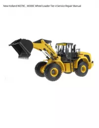 New Holland W270C   W300C Wheel Loader Tier 4 Service Repair Manual preview