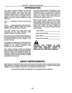 New Holland Lx485 Skid Steer Loader service manual
