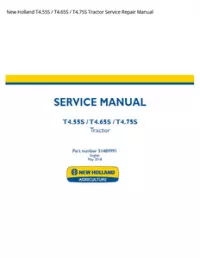 New Holland T4.55S / T4.65S / T4.75S Tractor Service Repair Manual preview