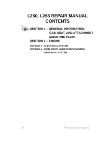 New Holland L255 Skid Steer Loader manual pdf