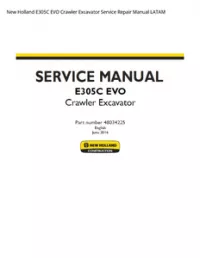 New Holland E305C EVO Crawler Excavator Service Repair Manual LATAM preview