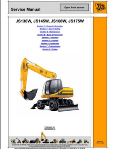 JCB 526 Rear Engine Loadalls manual