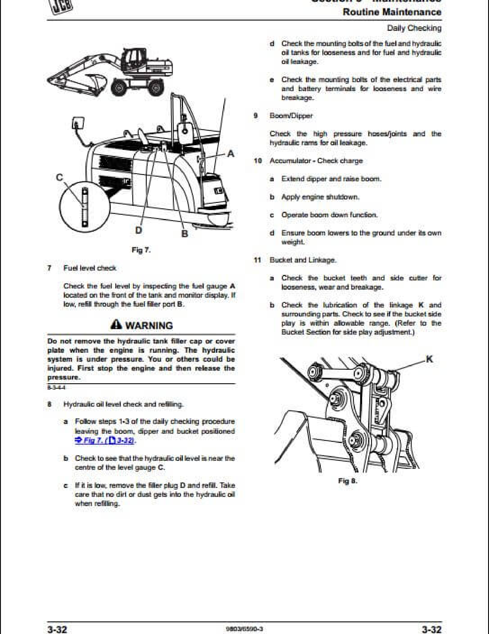 JCB 528-70 Rear Engine Loadalls manual