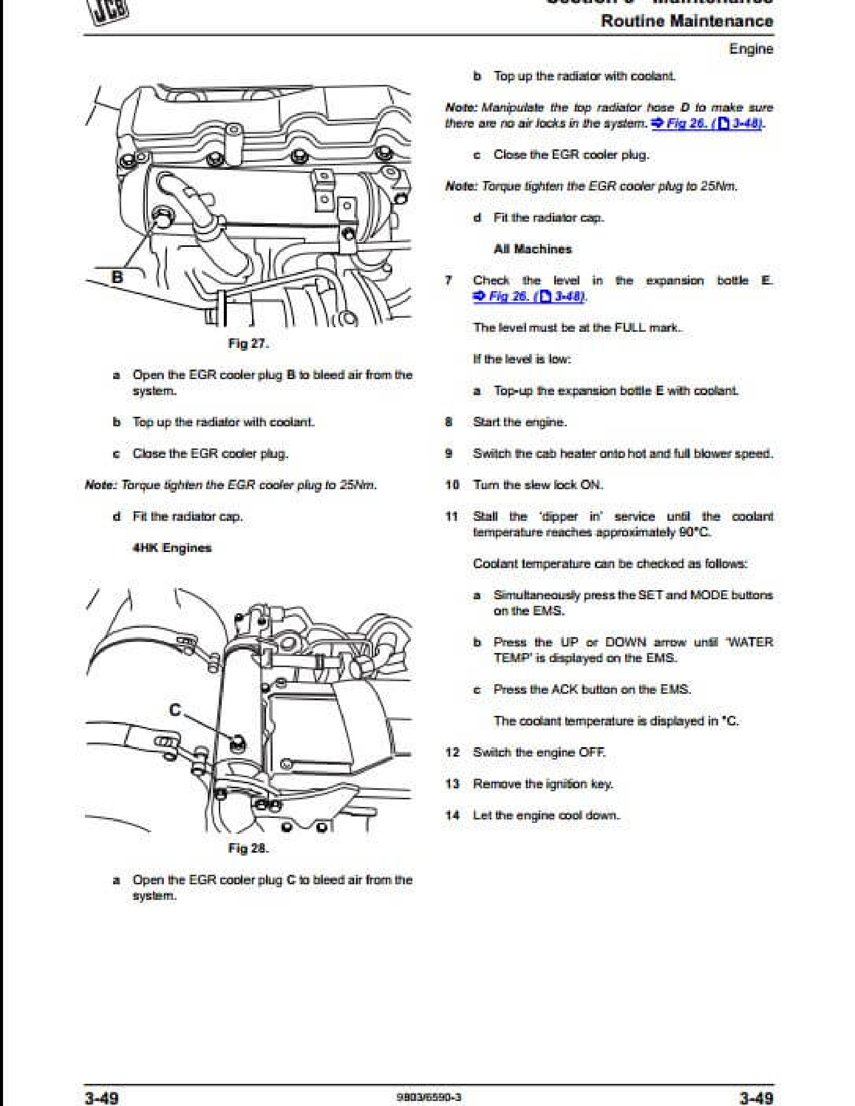JCB Transmissions Engine manual