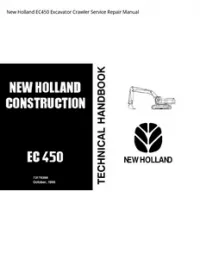 New Holland EC450 Excavator Crawler Service Repair Manual preview