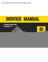 New Holland LM5020 Telehandler Service Repair Manual preview