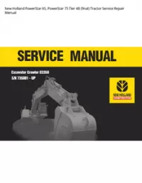 New Holland PowerStar 65  PowerStar 75 Tier 4B (final) Tractor Service Repair Manual preview