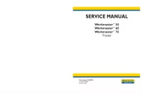 New Holland Workmaster 55  Workmaster 65  Workmaster 75 Tractor Service Repair Manual (Part number 51489998 1st edition English October 2018) preview