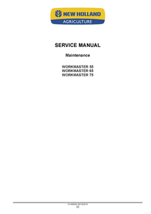 New Holland 75 Workmaster Workmaster Workmaster Tractor service manual