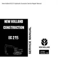 New Holland EC215 Hydraulic Excavator Service Repair Manual preview