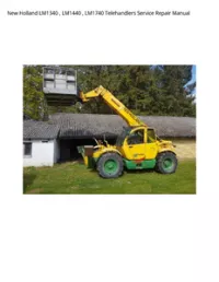 New Holland LM1340   LM1440   LM1740 Telehandlers Service Repair Manual preview