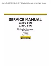 New Holland E215C EVO   E245C EVO Hydraulic Excavator Service Repair Manual preview