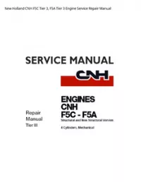 New Holland CNH F5C Tier 3  F5A Tier 3 Engine Service Repair Manual preview