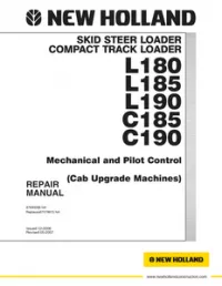 New Holland L180  L185  L190  C185  C190 Skid Steer Loader /Compact Track Loader Service Manual NA preview