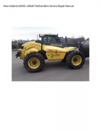 New Holland LM430  LM640 Telehandlers Service Repair Manual preview