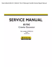 New Holland LM5.25 / LM6.28 / Tier 4 Telescopic Handler Service Repair Manual preview