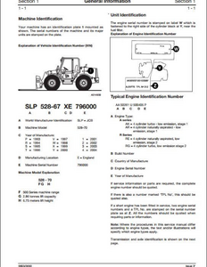 JCB 528S Loadalls Telescopic Handler manual