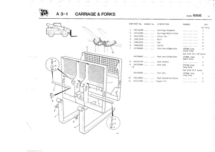 JCB 530 Loadall Parts service manual