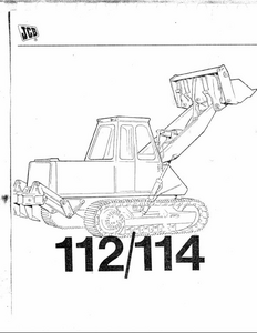 JCB 112 Crawler Loading Shovel Parts manual