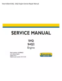 New Holland S4Q   S4Q2 Engine Service Repair Manual preview