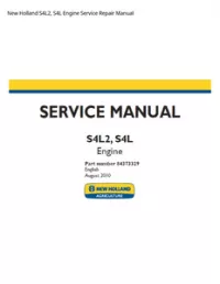New Holland S4L2  S4L Engine Service Repair Manual preview