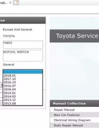 Toyota YARIS (NCP15#  NSP15#) Service Repair Manual & EWD (2013-20xx) preview