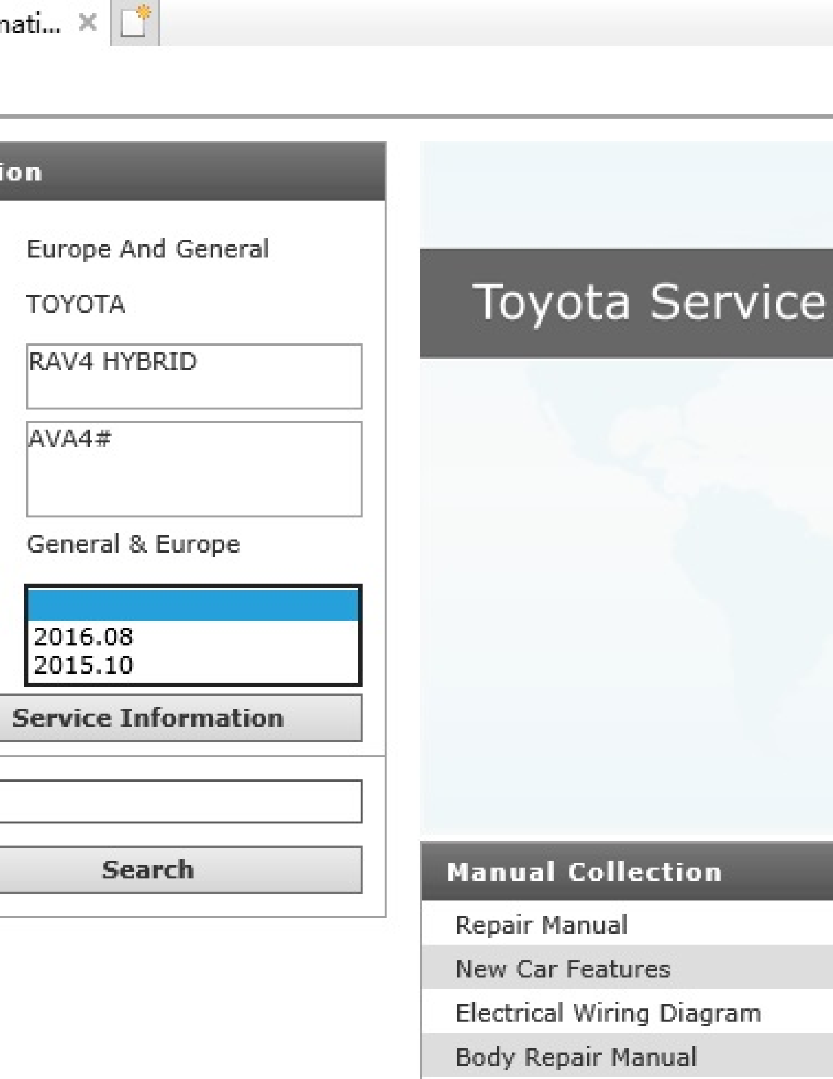 Toyota RAV4 HYBRID manual