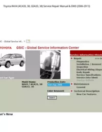 Toyota RAV4 (ACA33  38  GSA33  38) Service Repair Manual & EWD (2006-2013) preview