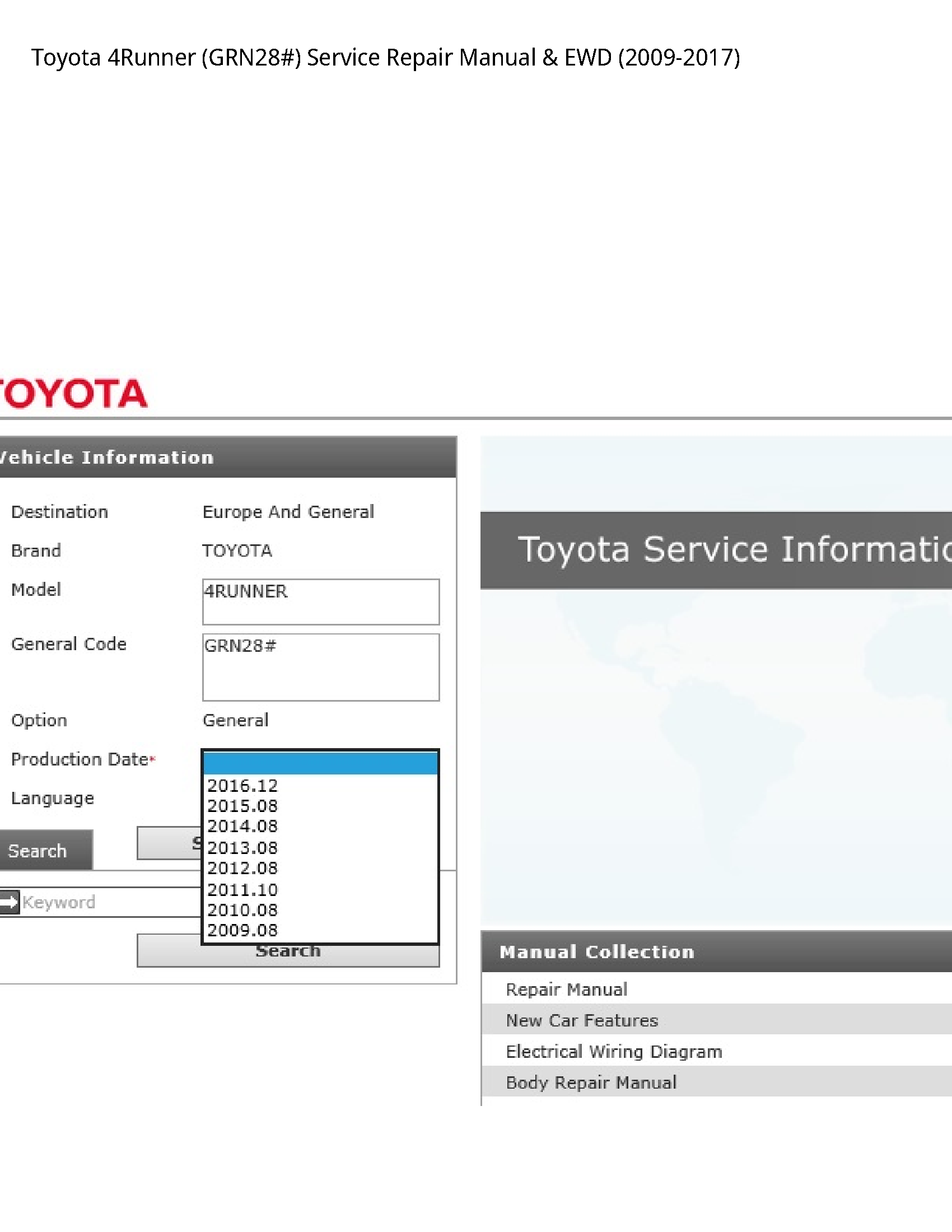 Toyota 4Runner  manual