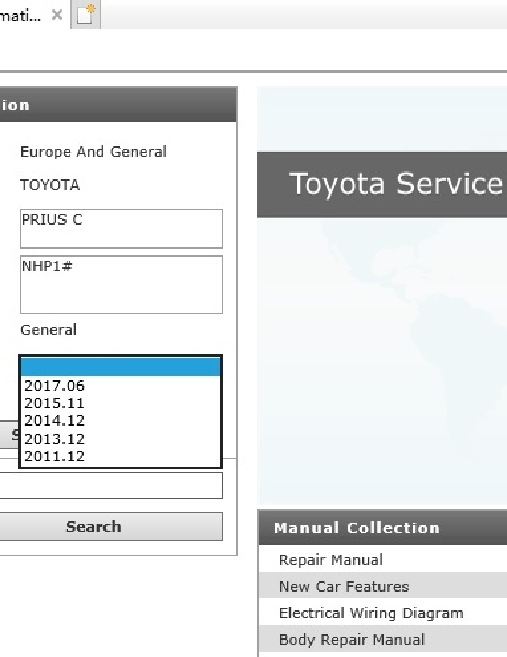 Toyota (NHP1#) PRIUS manual