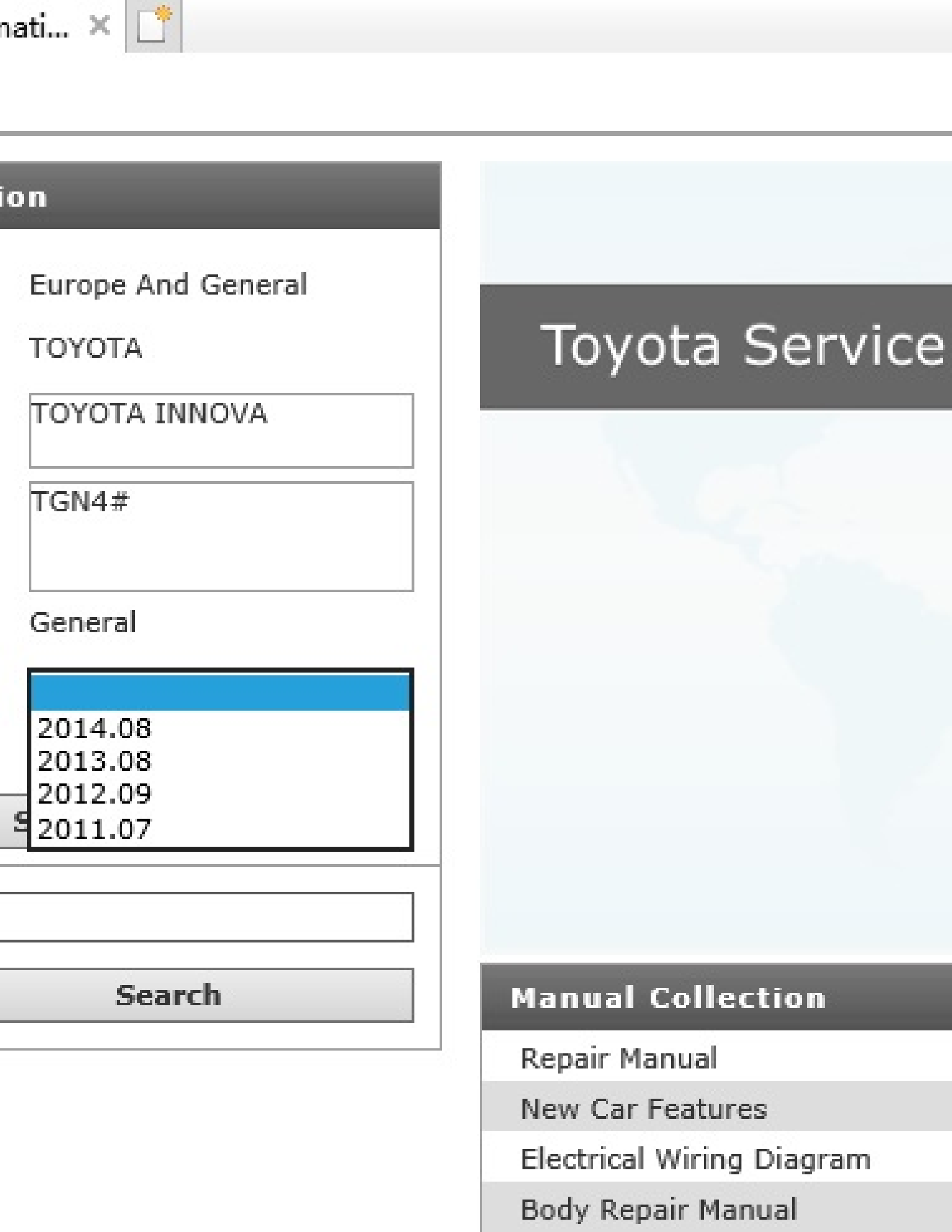 Toyota (TGN4#) INNOVA manual