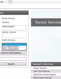 Toyota HIGHLANDER (ASU5#  GSU5#) Service Repair Manual & EWD (2014-20xx) preview