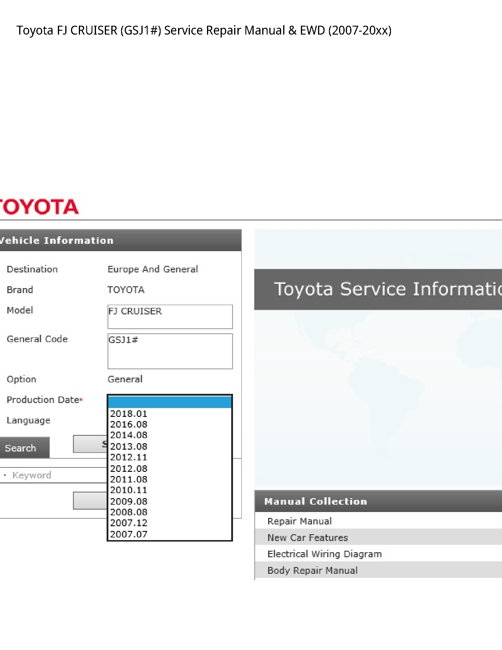 Toyota (GSJ1#) FJ CRUISER manual